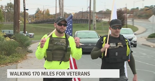 walking 170 miles for veterans